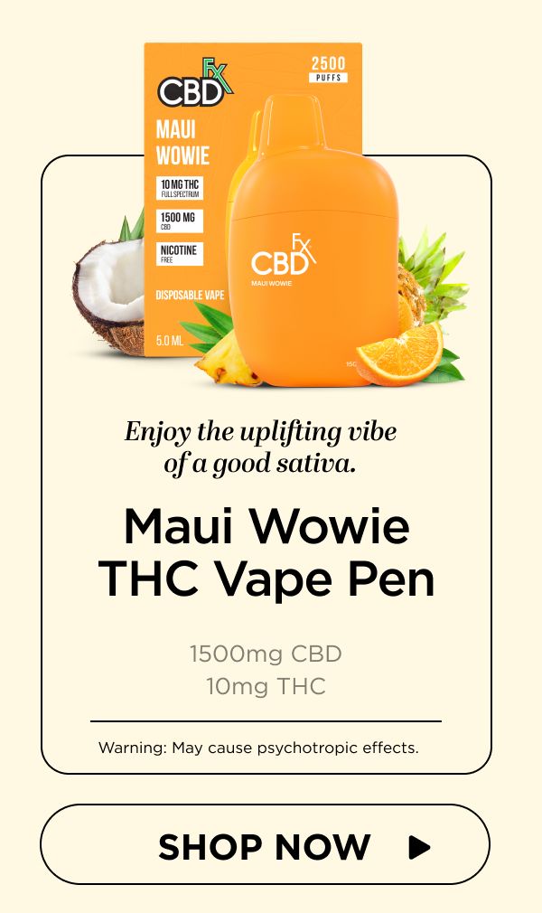 Delta-9 THC Vape Pen: Maui Wowie Sativa