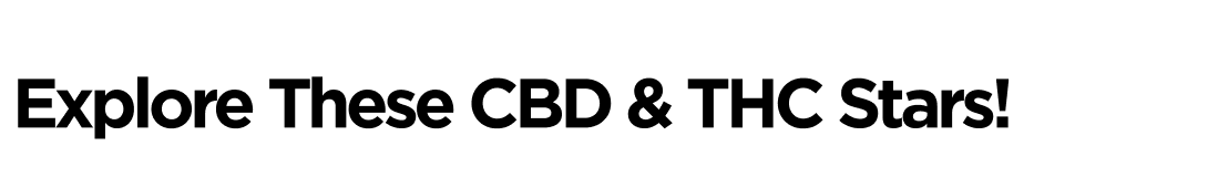 Explore These CBD & THC Stars!