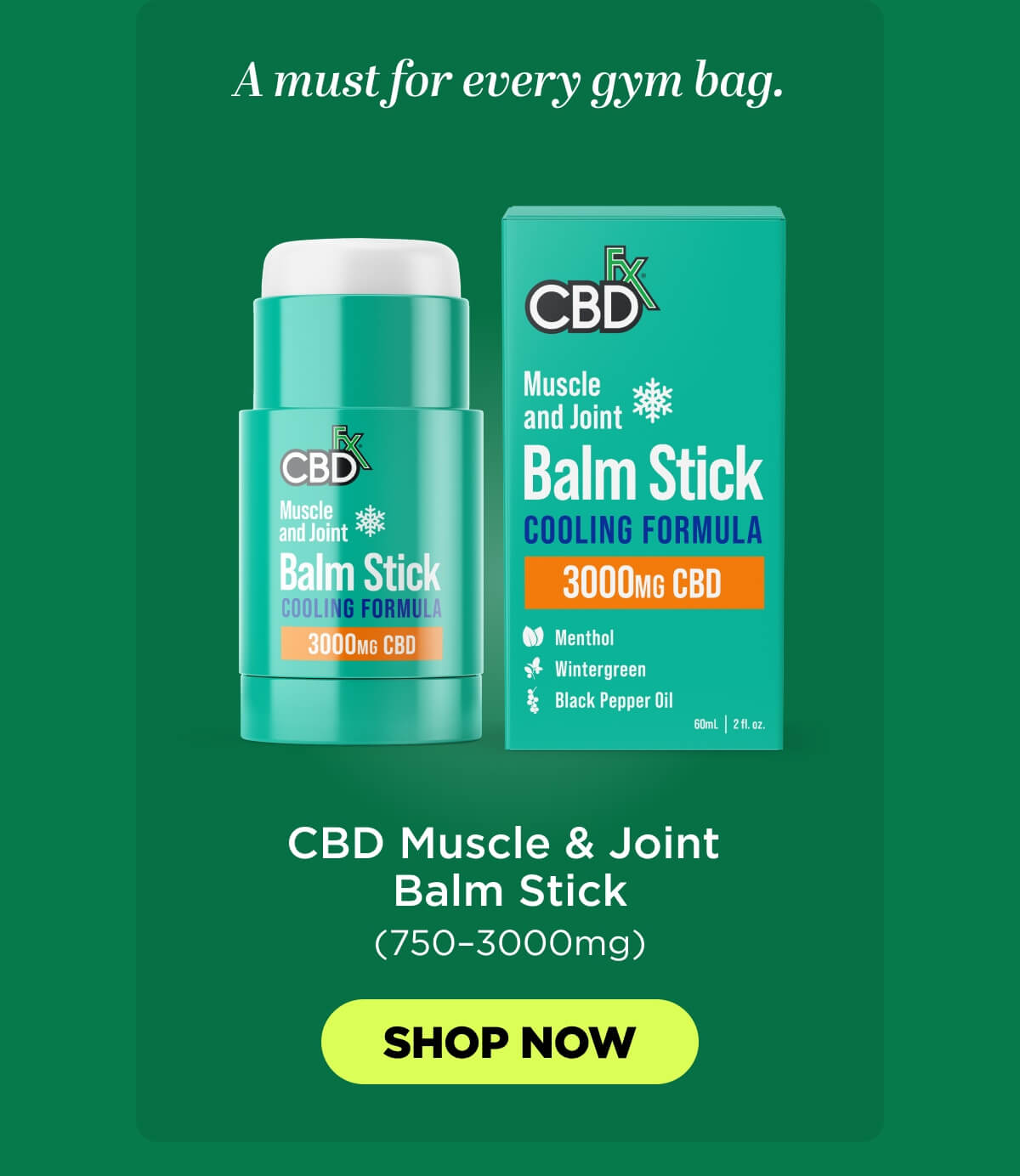 CBD Muscle & Joint Balm Stick