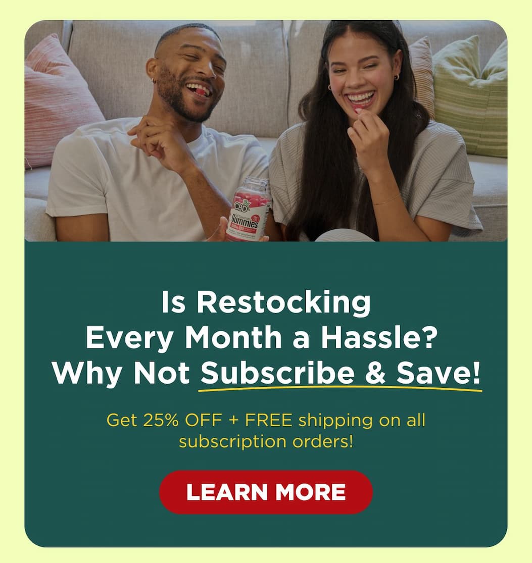 Is Restocking Every Month a Hassle?  Why Not Subscribe & Save! Get 25% OFF + FREE shipping on all subscription items and never miss a beat! [LEARN MORE]