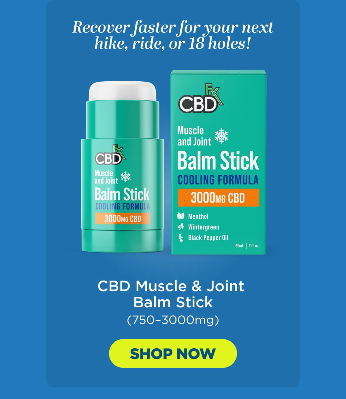 CBD Muscle & Joint Balm Stick