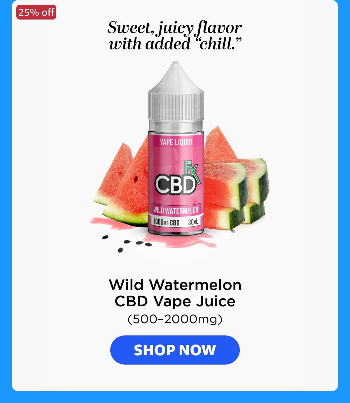Wild Watermelon CBD Vape Juice