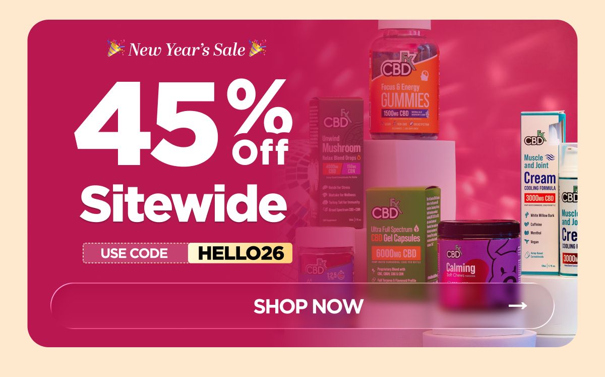 New Year's Sale Get 45% OFF Sitewide Use code HELLO26