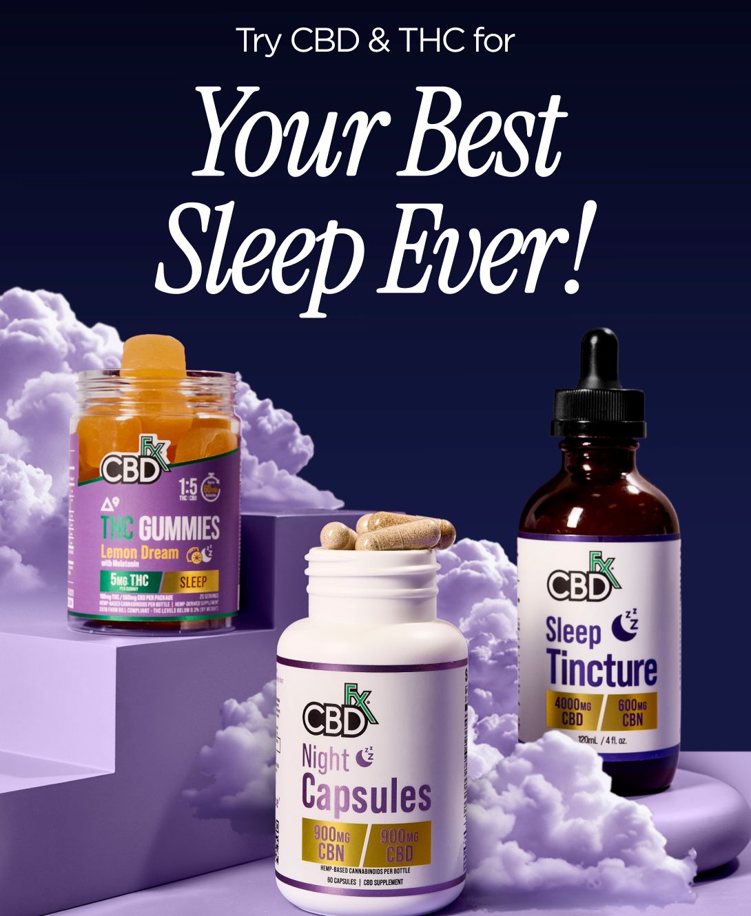 Try CBD & THC for Your Best Sleep Ever!
