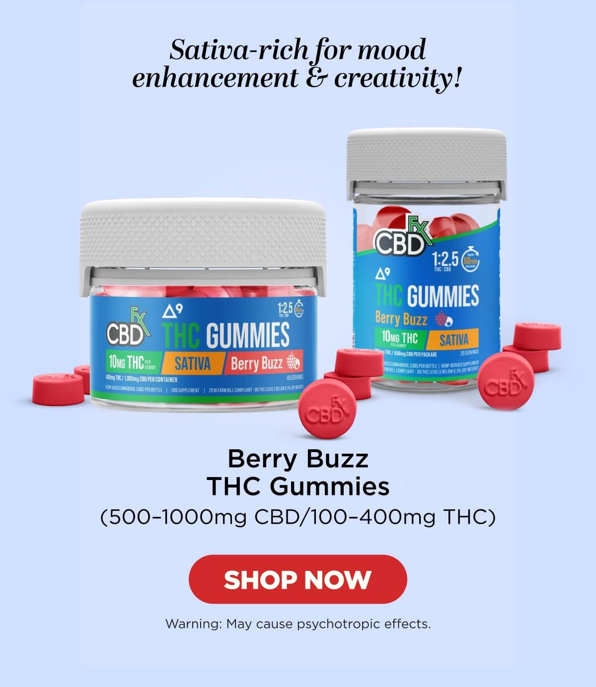 Berry Buzz THC Gummies