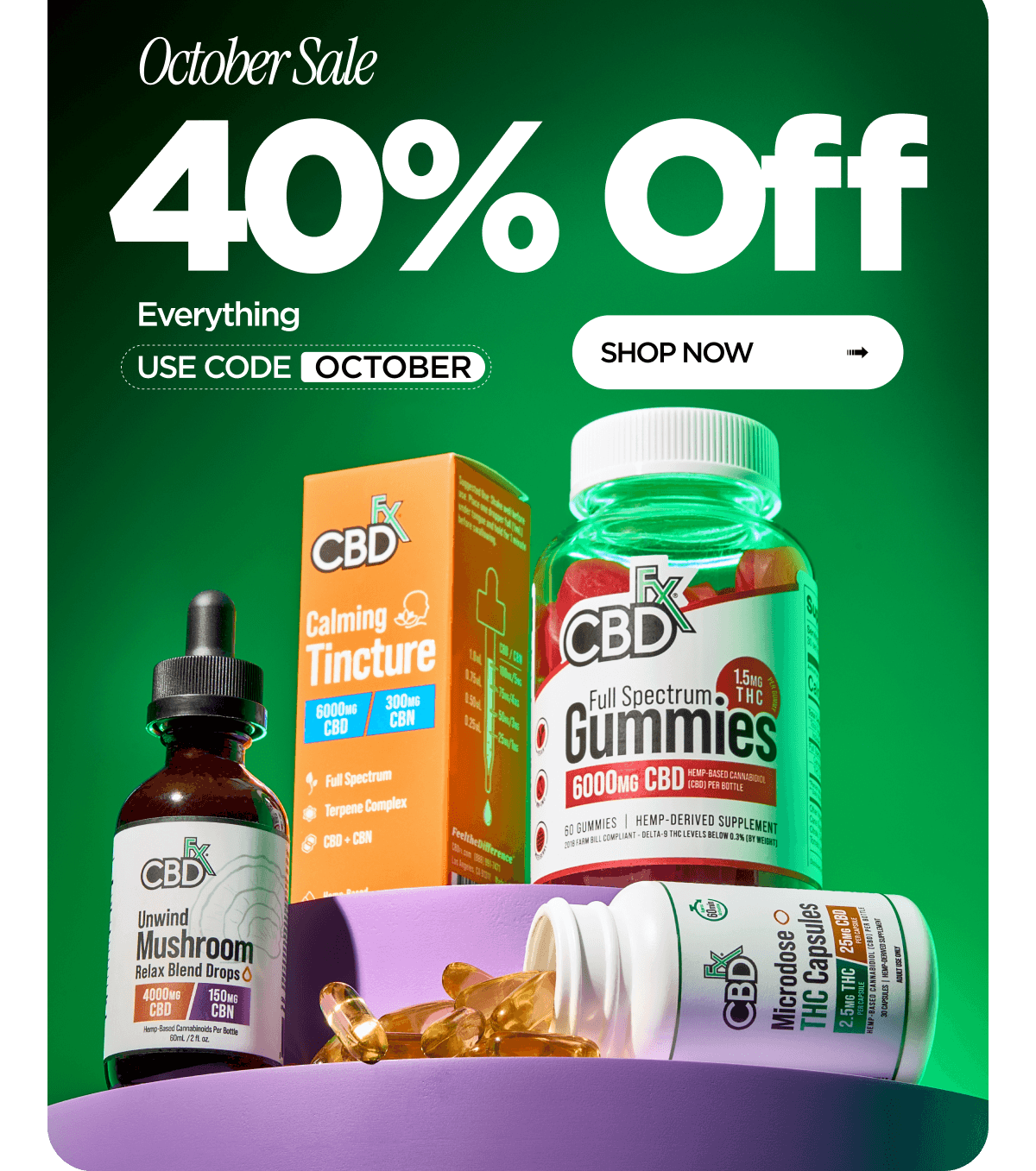October Sale | 40% Off Everything