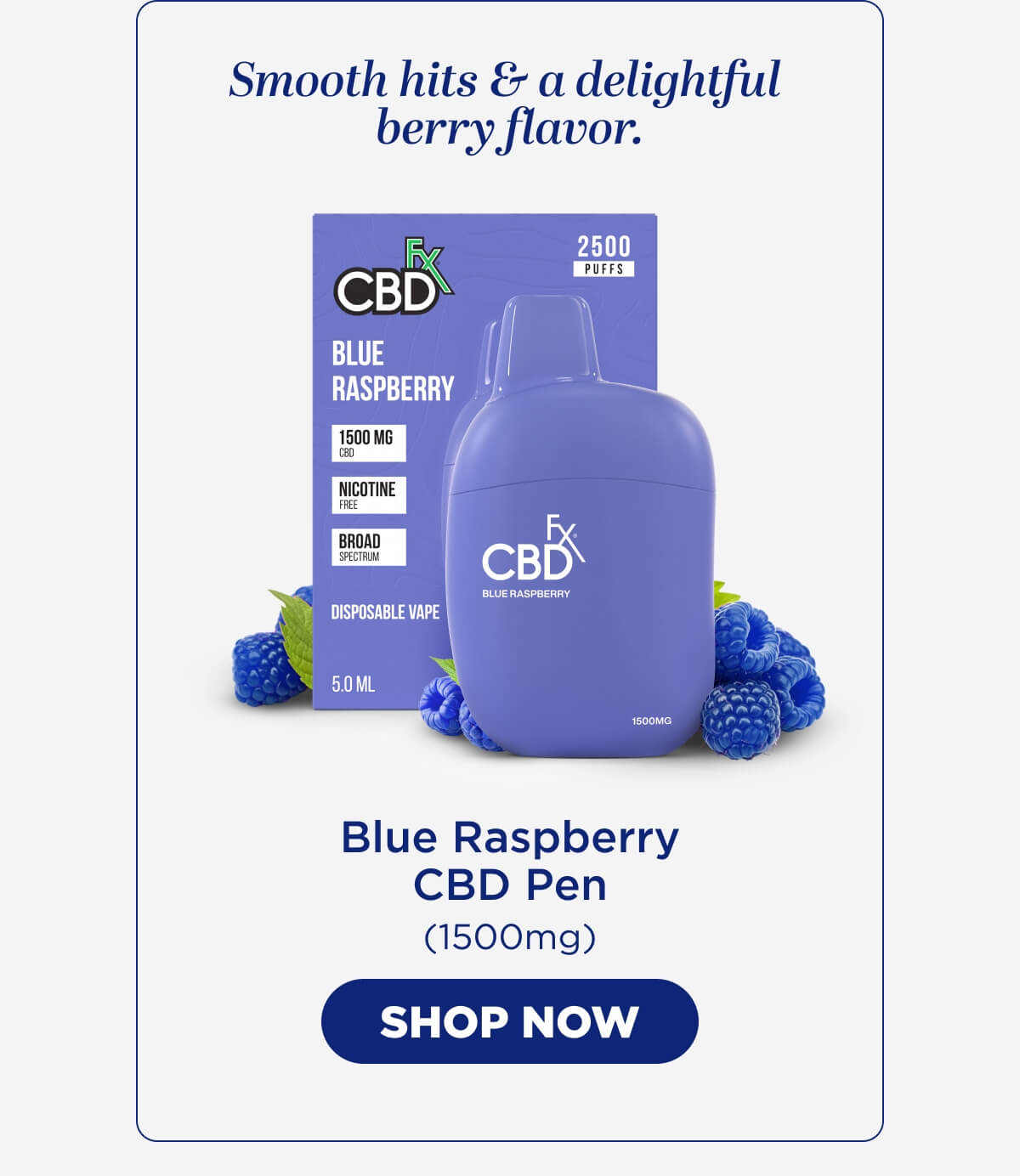 Blue Raspberry CBD Vape Pen