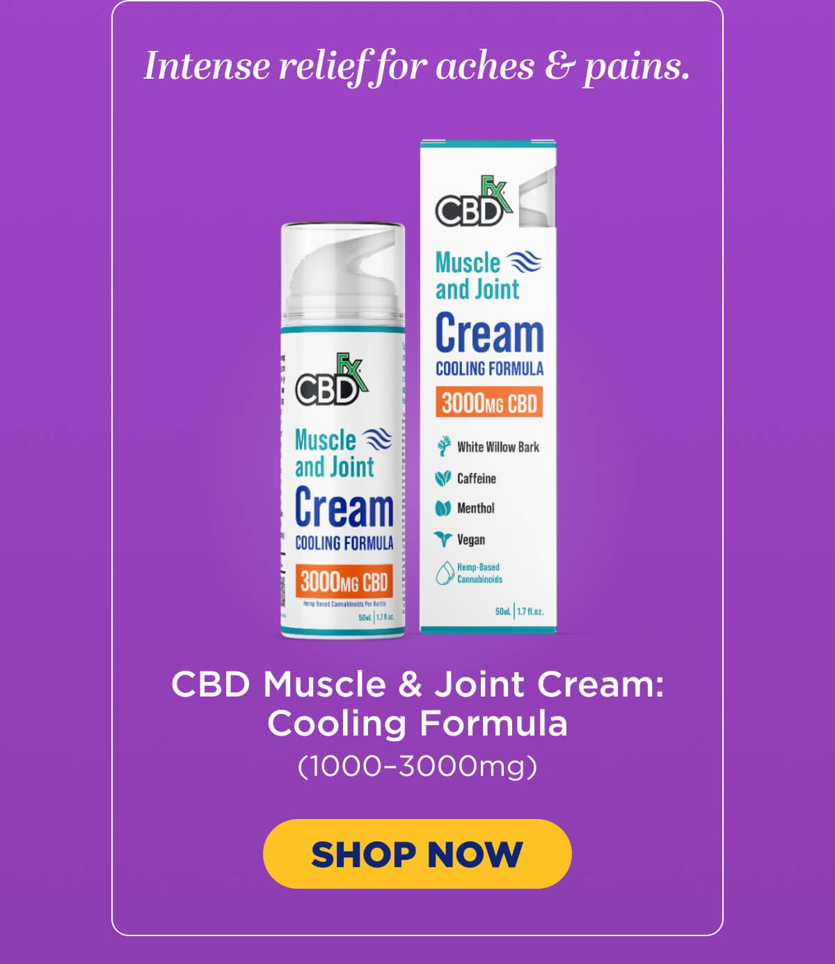 Muscle & Joint Cream: Cooling Formula