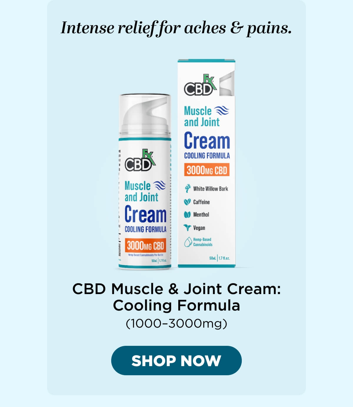 Muscle & Joint Cream: Cooling Formula