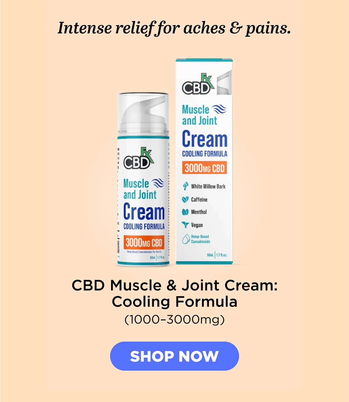 Muscle & Joint Cream: Cooling Formula