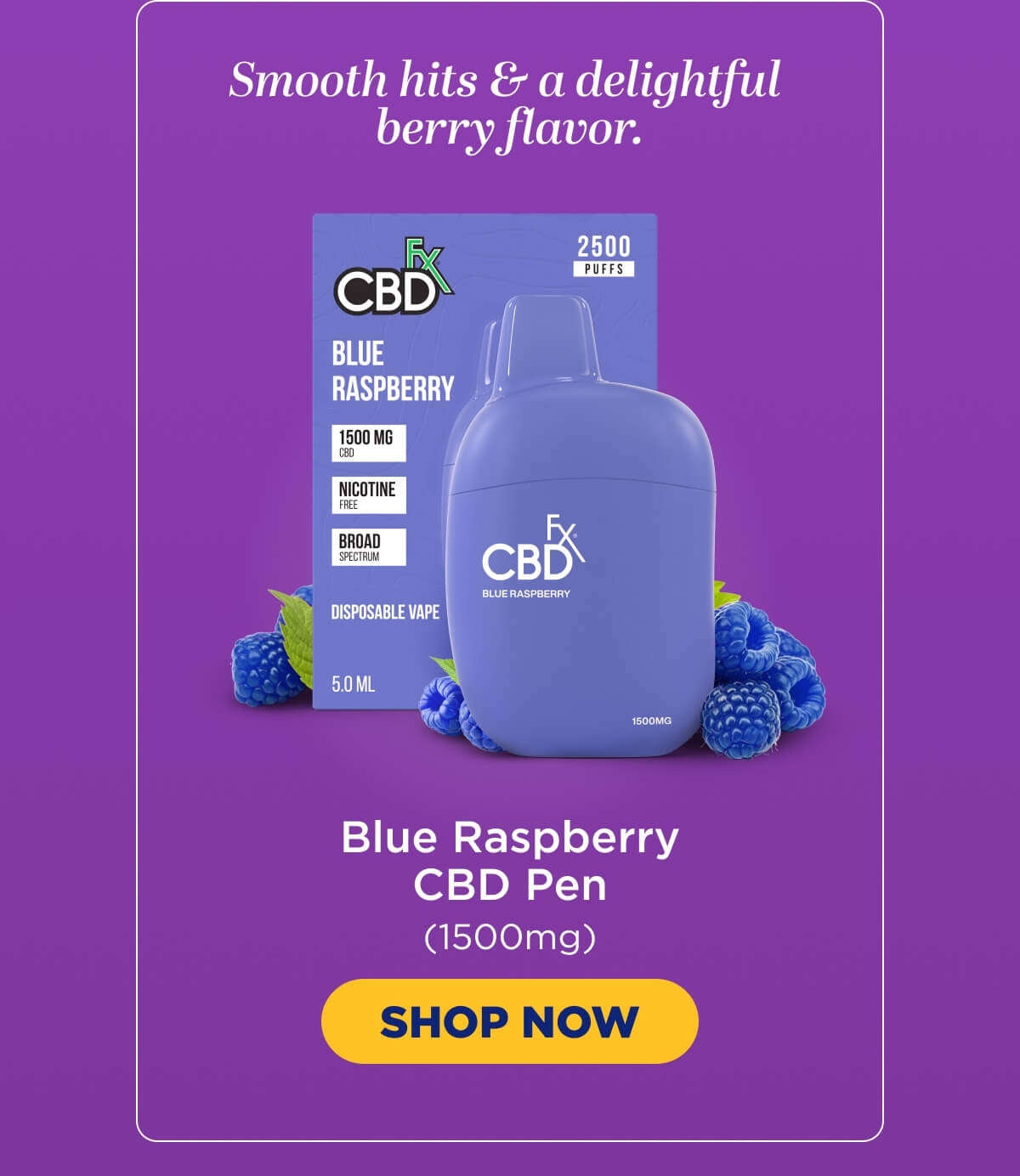 Blue Raspberry CBD Vape Pen