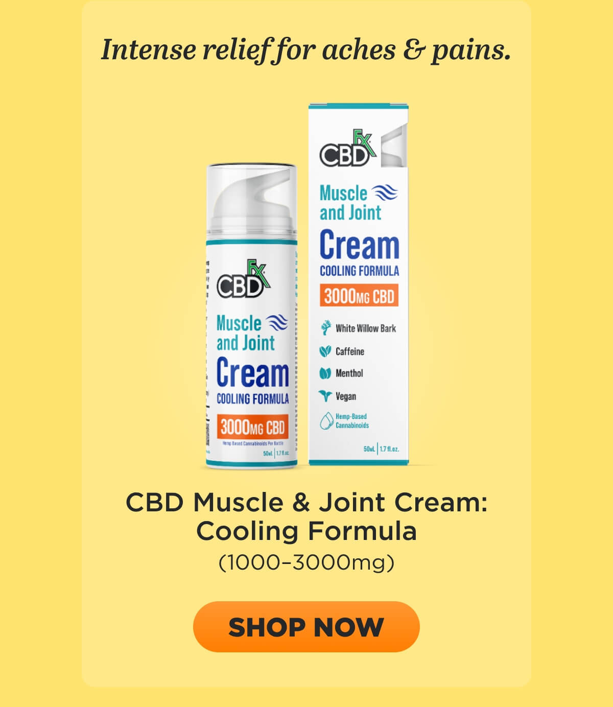 Muscle & Joint Cream: Cooling Formula