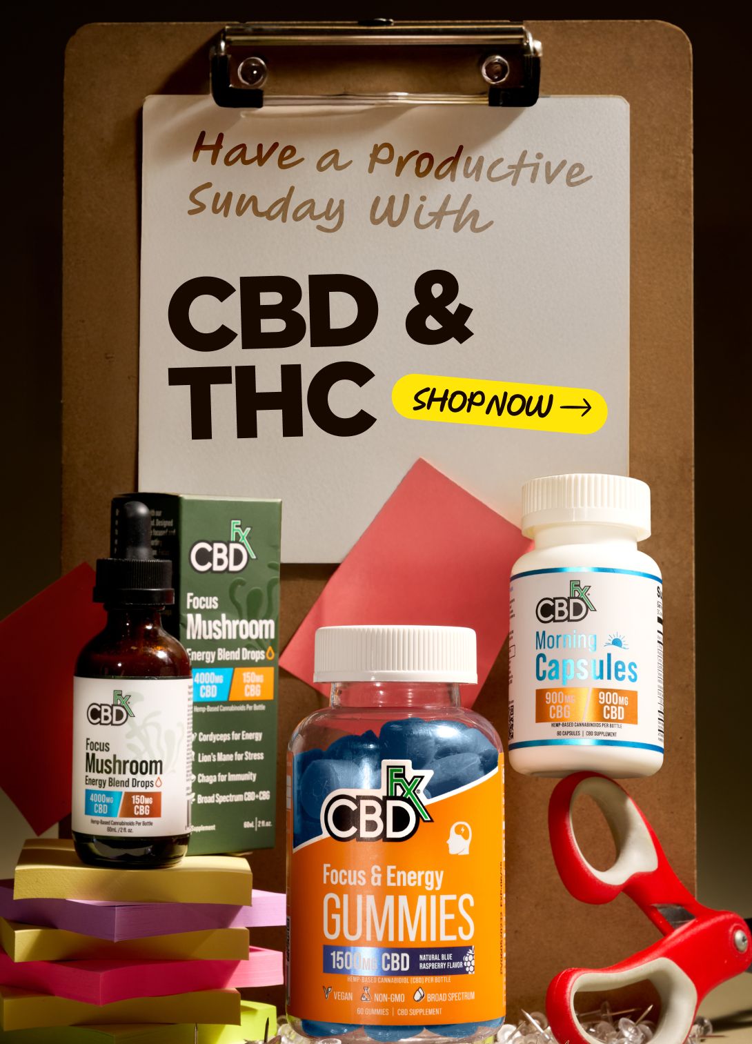 Have a Productive Sunday with CBD & THC
