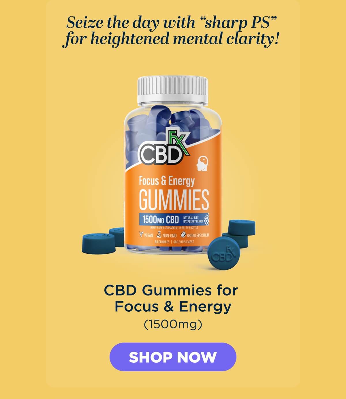 CBD Gummies for Focus & Energy