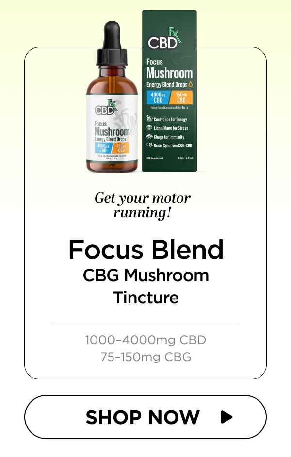 Focus Blend CBG Mushroom Tincture