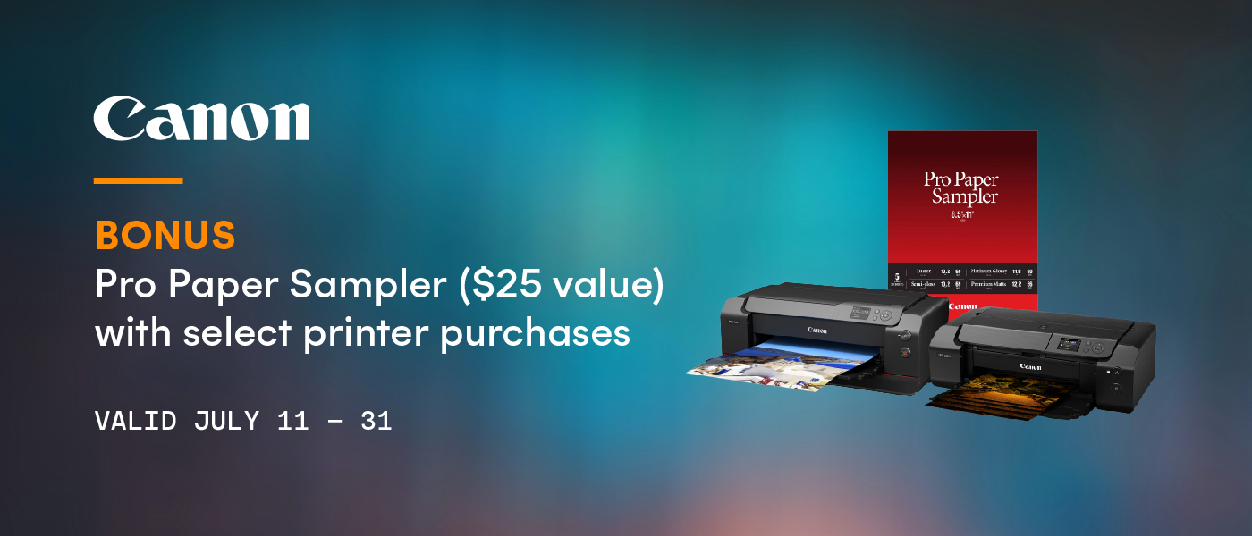 Canon Bonus Pro Paper Sampler Offer
