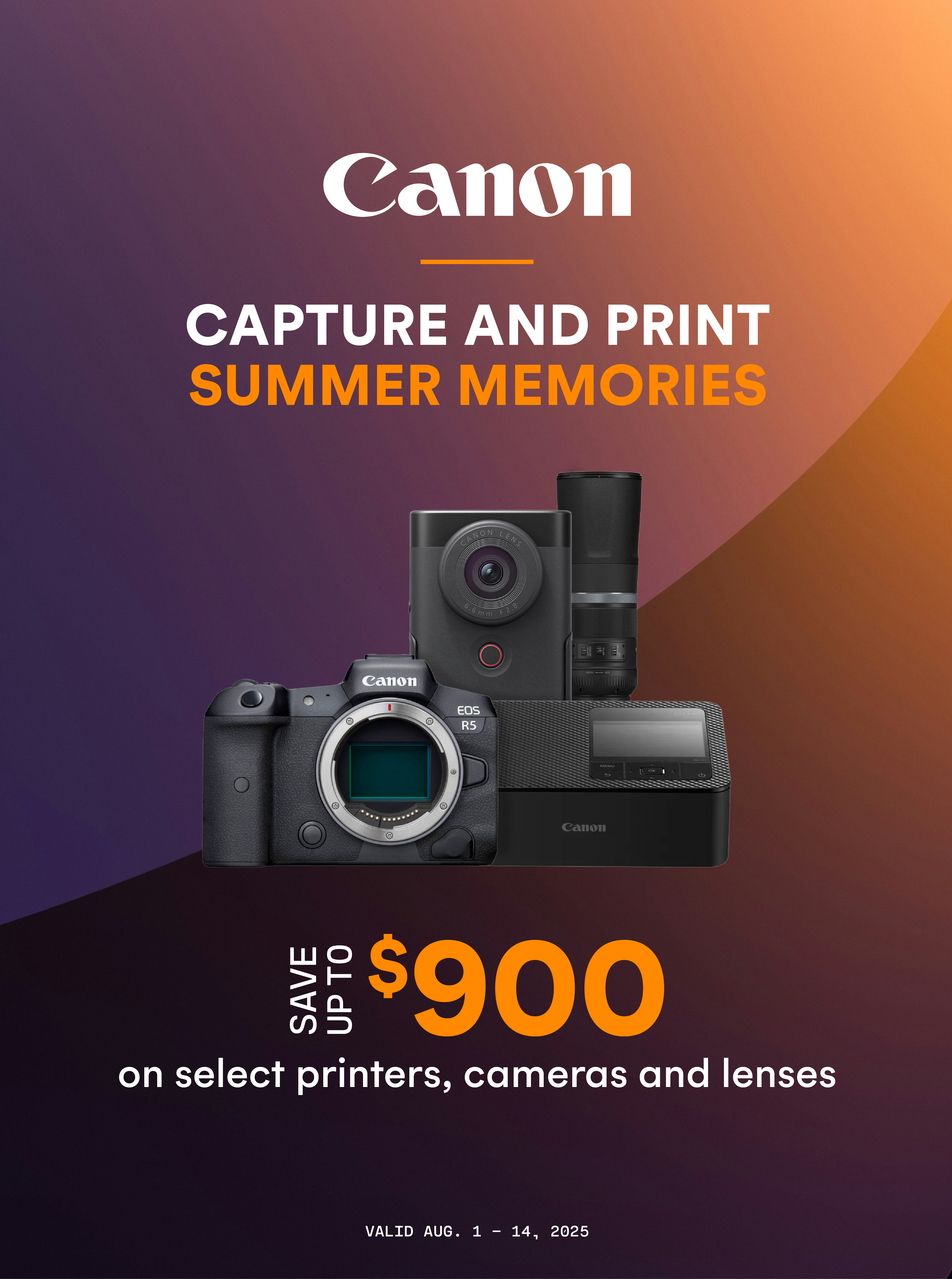 Capture and Print Summer Memories with Canon