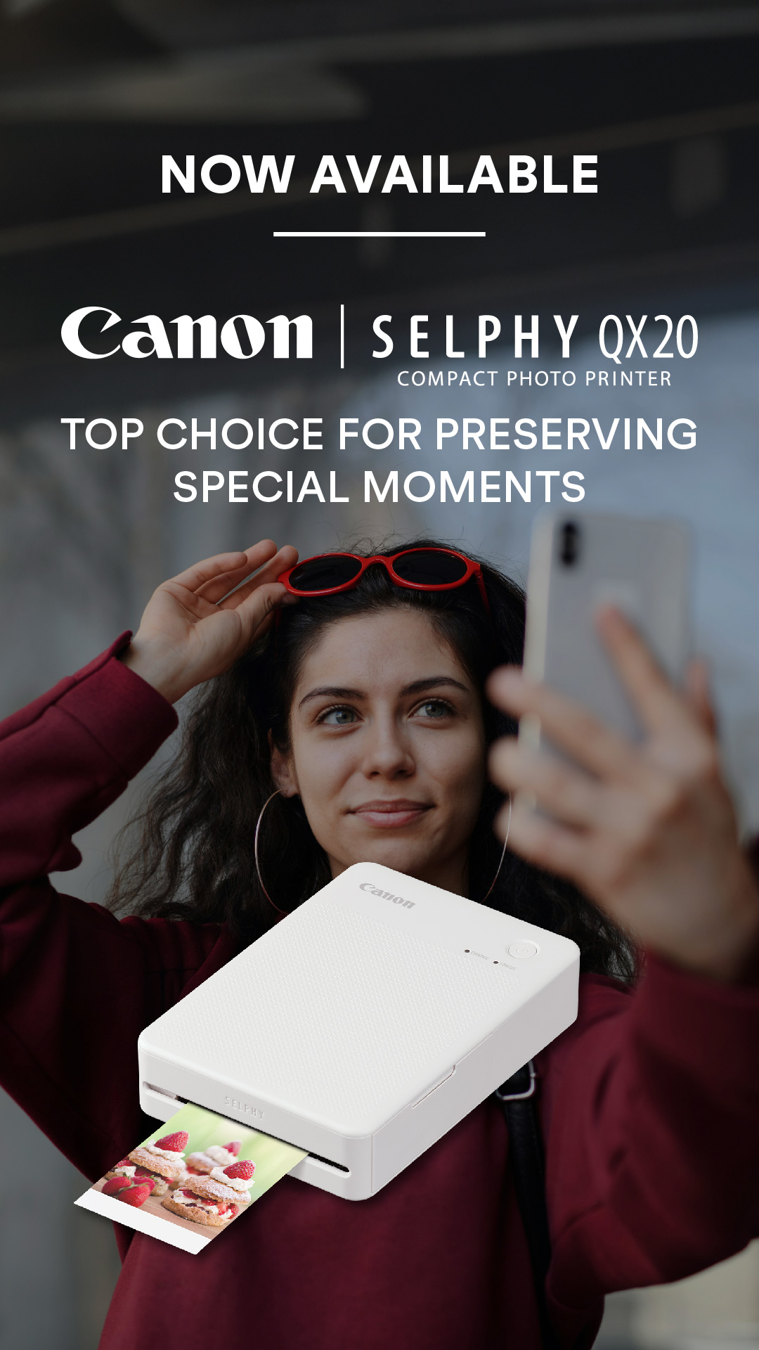 Canon SELPHY QX20 Compact Photo Printer