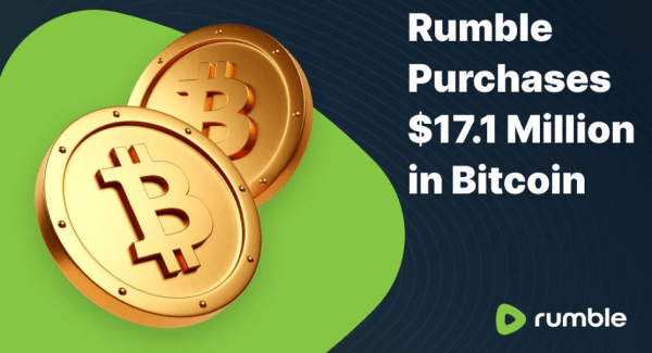 Rumble Acquires $17.1 Million in Bitcoin as Part of Treasury Strategy