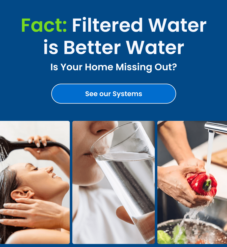 Fact: Filtered Water is Better Water. See our Systems