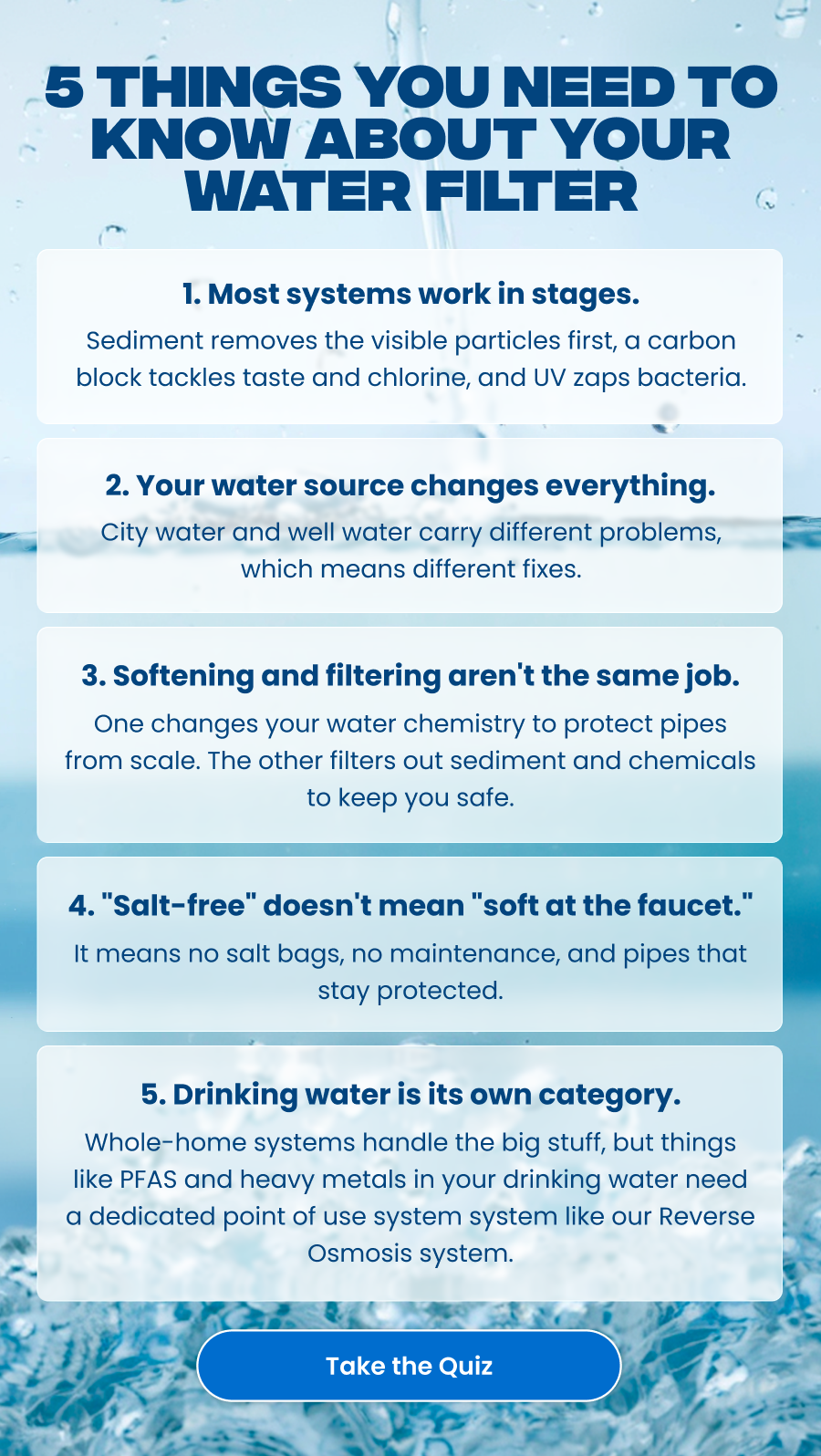 5 Things You Need to Know About Your Water Filter. Take the Quiz