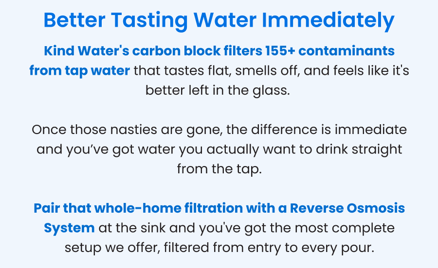 Better Tasting Water Immediately