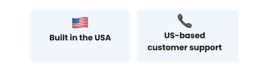 Kind Water: Built in the USA; US-based customer support. 