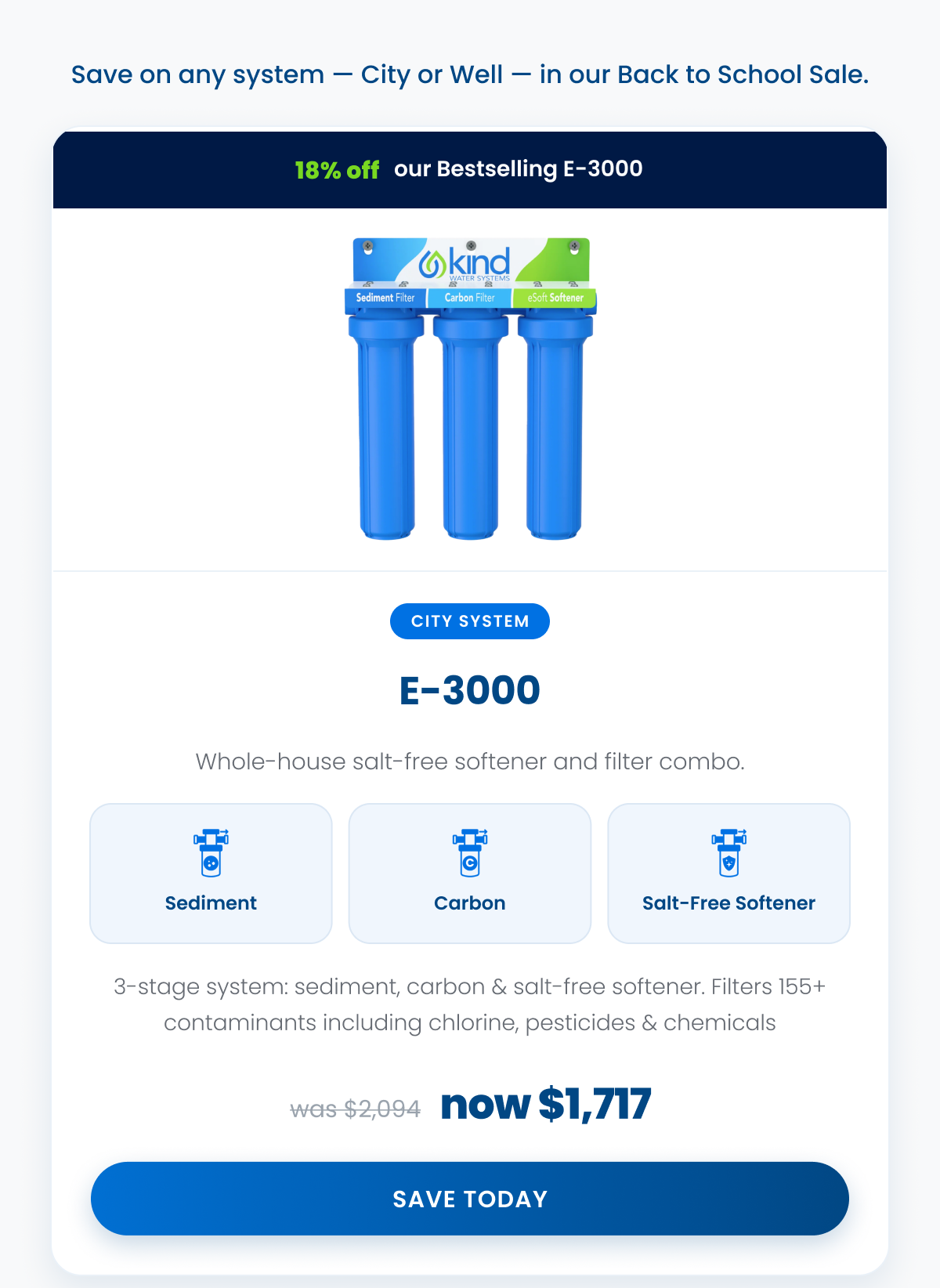 E-3000. Save Today