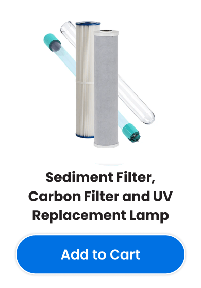 Sediment Filter, Carbon Filter and UV Replacement Lamp