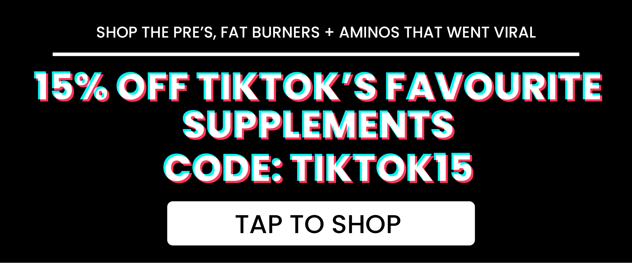 15 OFF Creatine + the supps TikTok made VIRAL 😛 Fat Burners Only