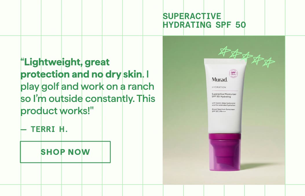 Superactive Moisturizer SPF 50: Hydrating Shop Now