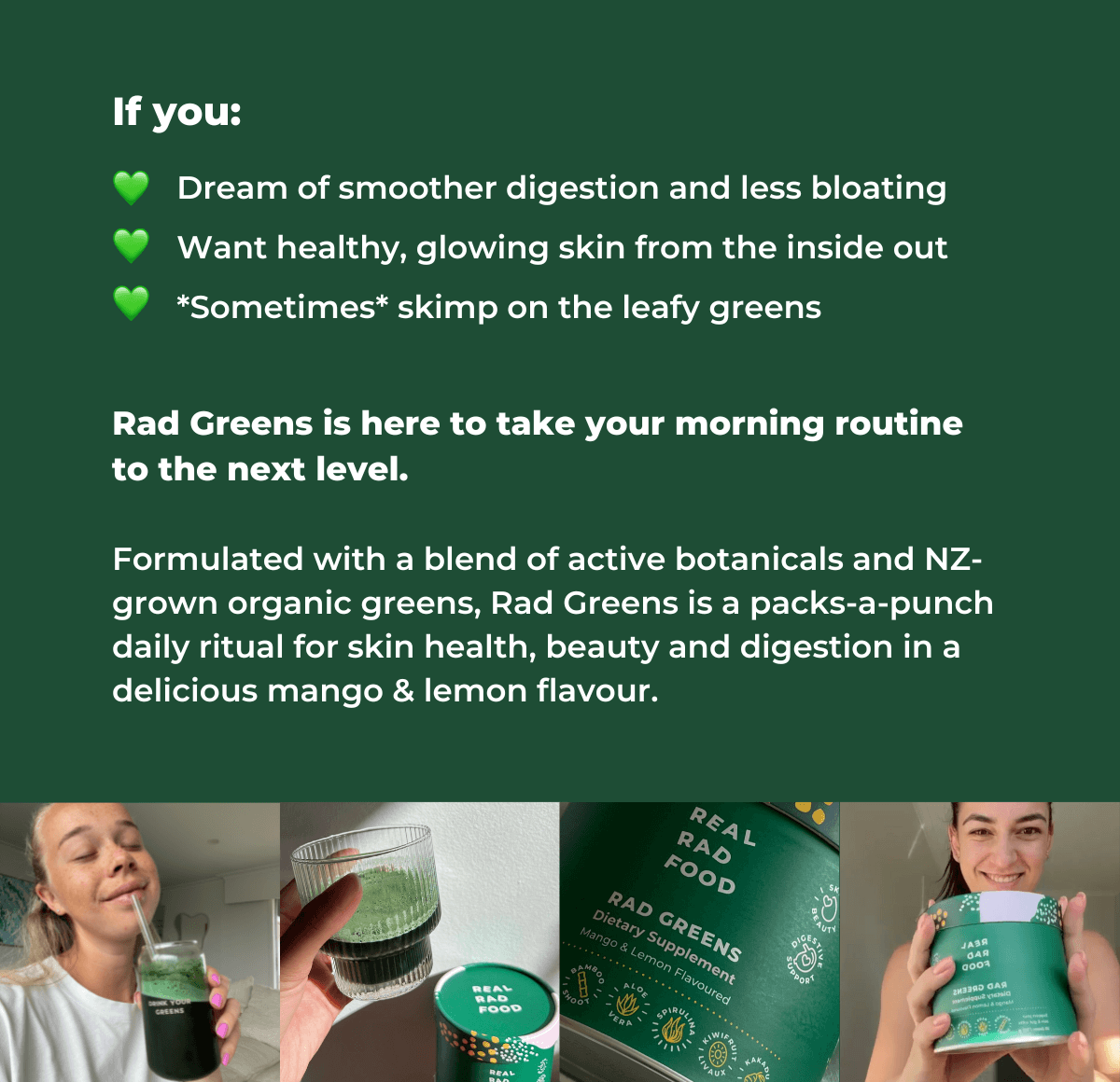 💚JUST LANDED Rad Greens Real Rad Food