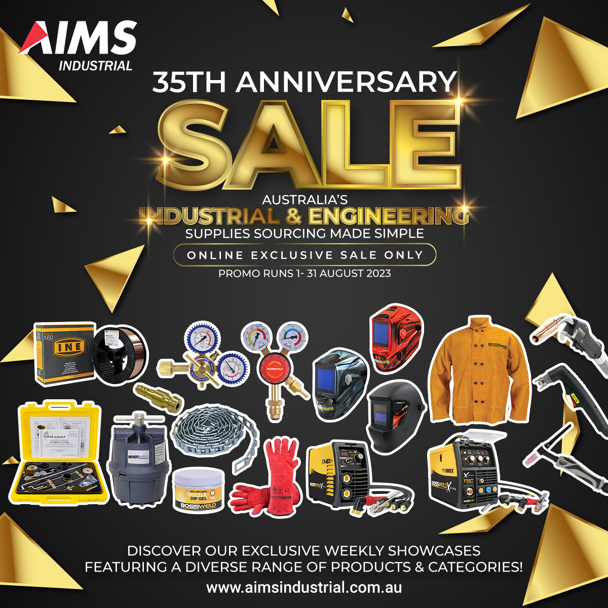 Welding Supplies Sale 35th Anniversary Special! AIMS Industrial Supplies