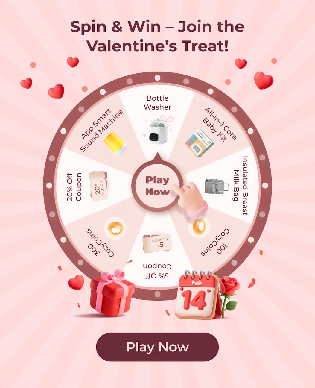 Spin & Win – Join the Valentine’s Treat! Play Now