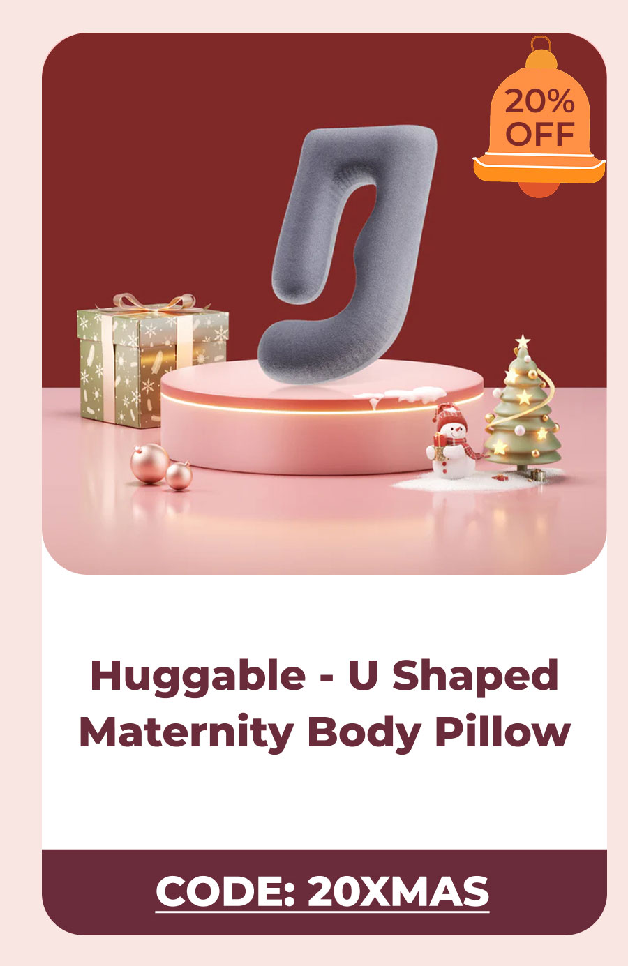 Huggable - U Shaped Maternity Body Pillow