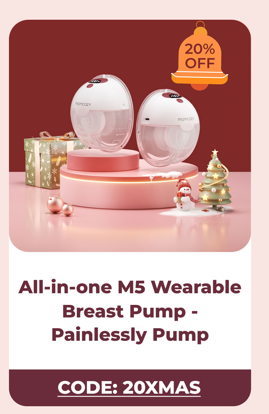 All-in-one M5 Wearable Breast Pump - Painlessly Pump
