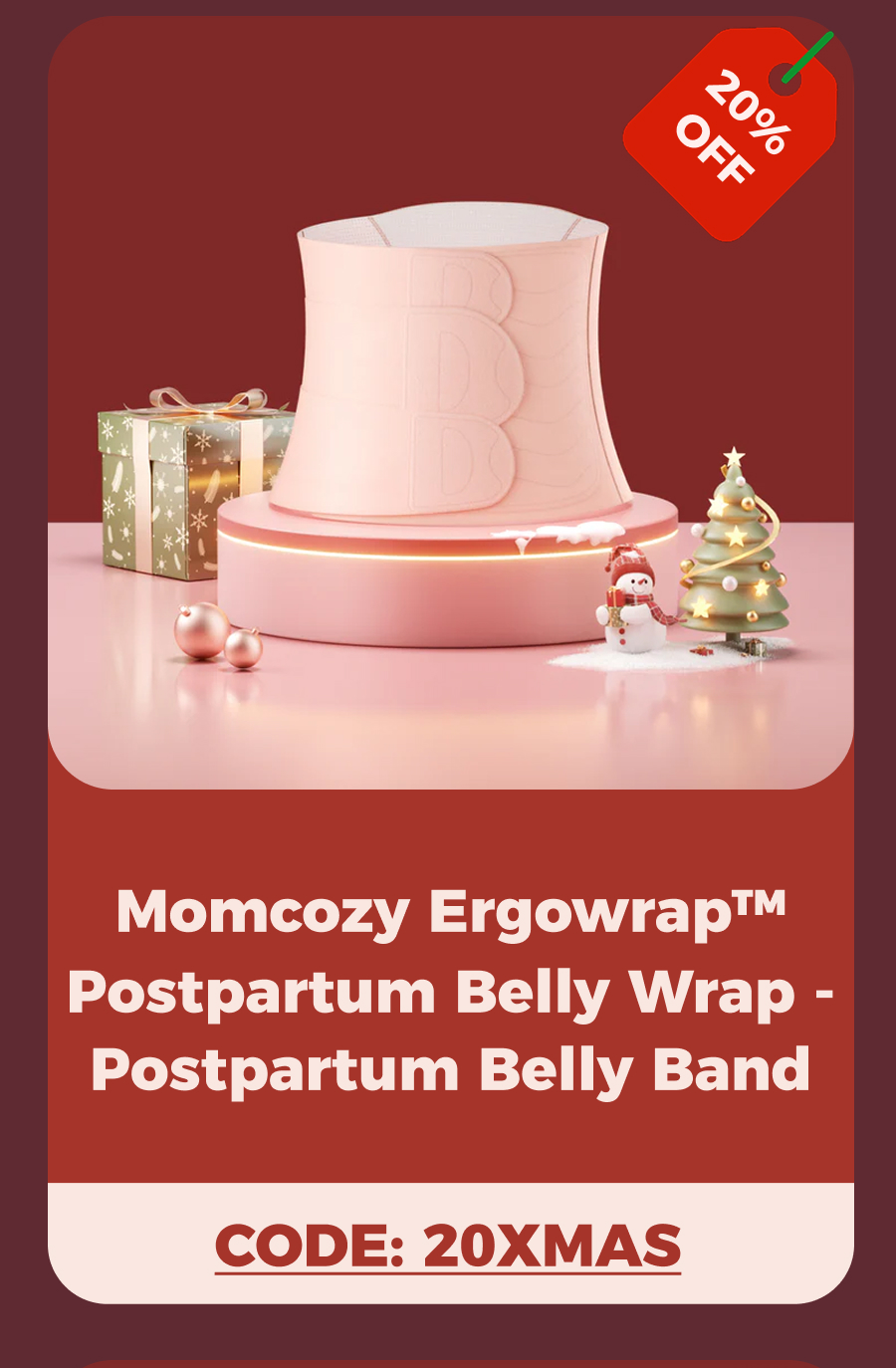     Momcozy Ergowrap™ Postpartum Belly Wrap - Postpartum Belly Band