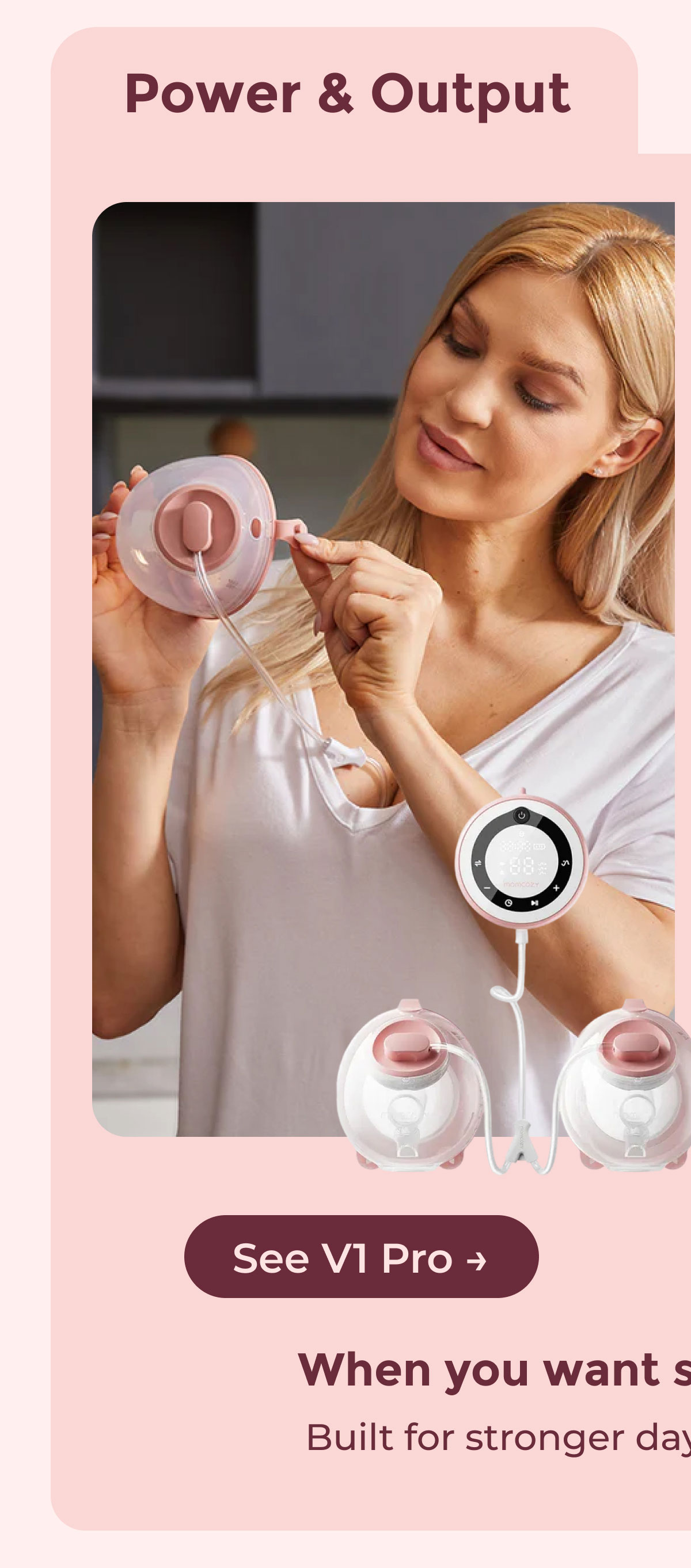 V1 Pro Hospital-Grade Wearable Breast Pump