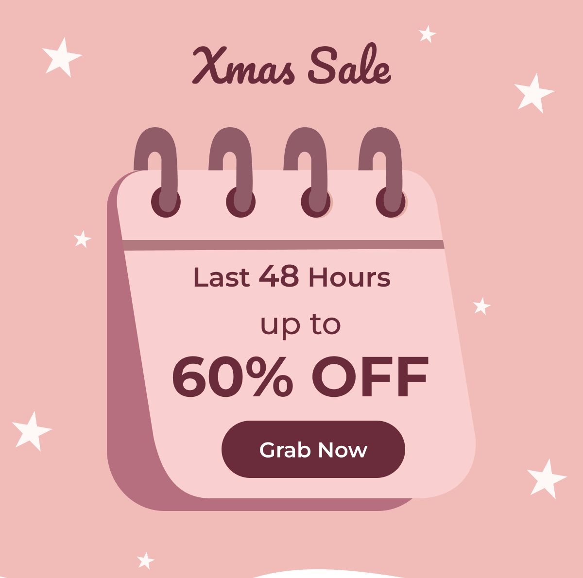 Xmas Sale: Last 48 hours - Up to 60% Off Grab Now