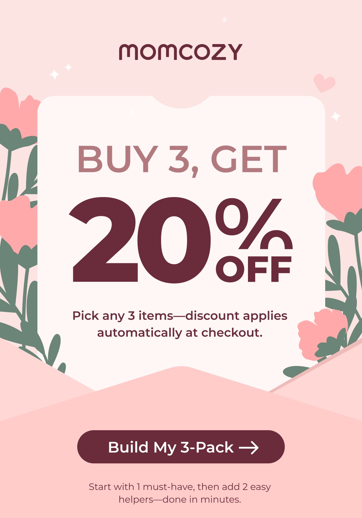 Buy 3, Get 20% Off