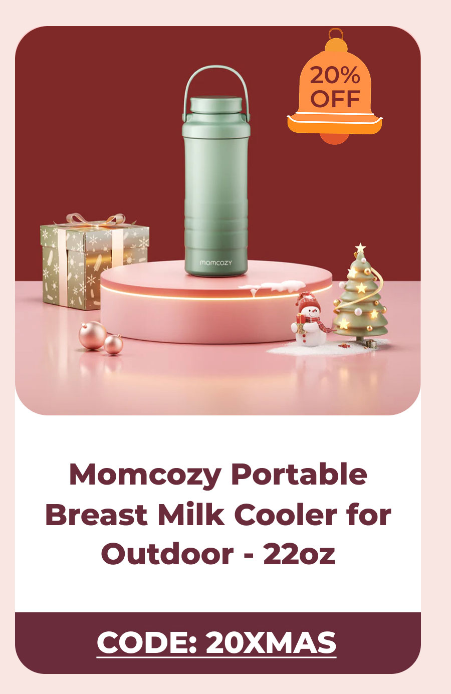 Momcozy Portable Breast Milk Cooler for Outdoor - 22oz