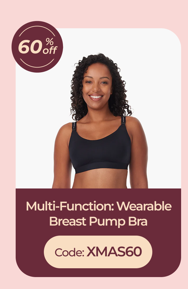 Multi-Function: Wearable Breast Pump Bra 60% OFF Code: XMAS60