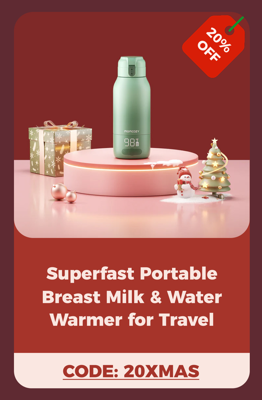 Superfast Portable Breast Milk & Water Warmer for Travel