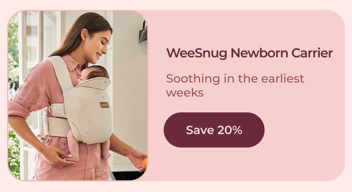 WeeSnug Newborn Carrier Soothing in the earliest weeks Save 20%