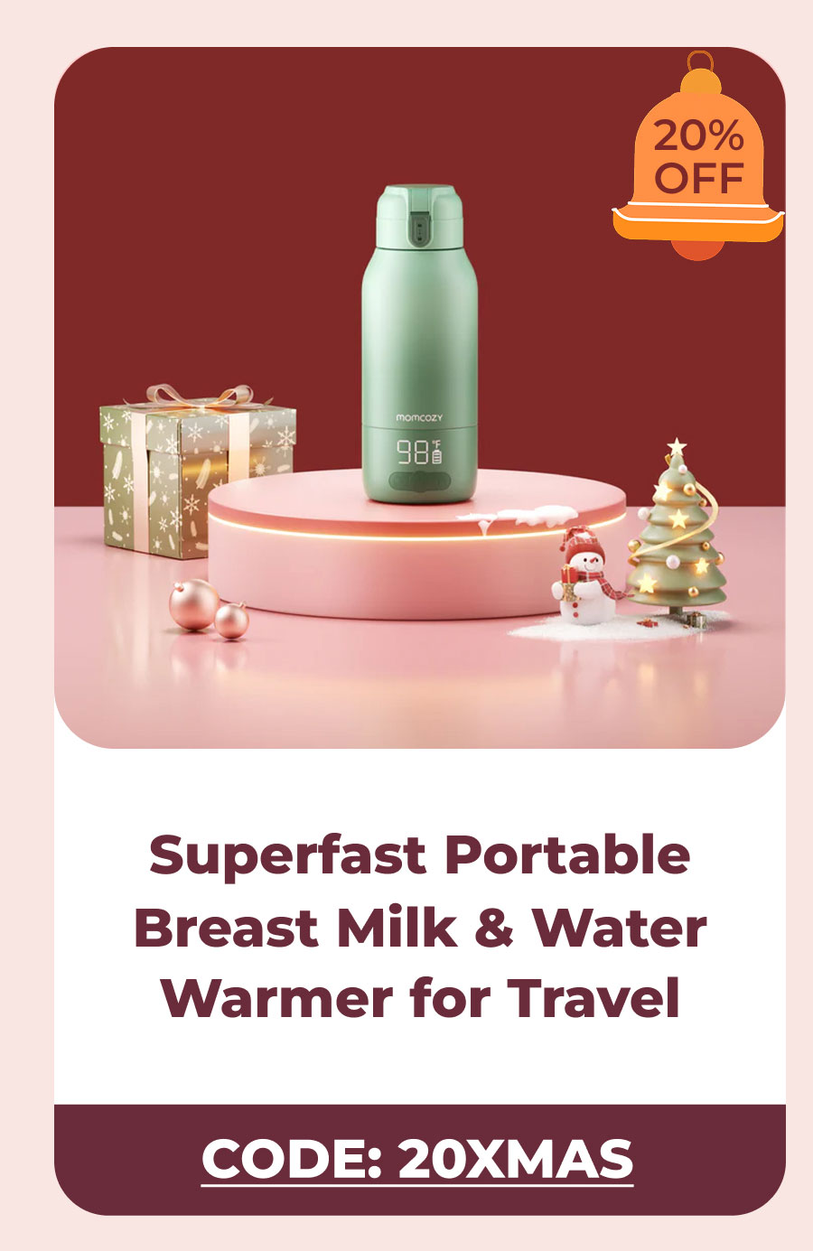 Superfast Portable Breast Milk & Water Warmer for Travel