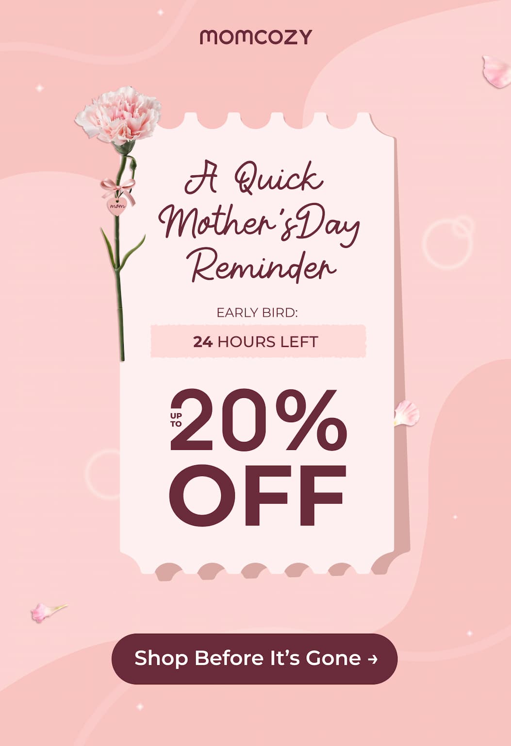 A Quick Mother's Day Reminder