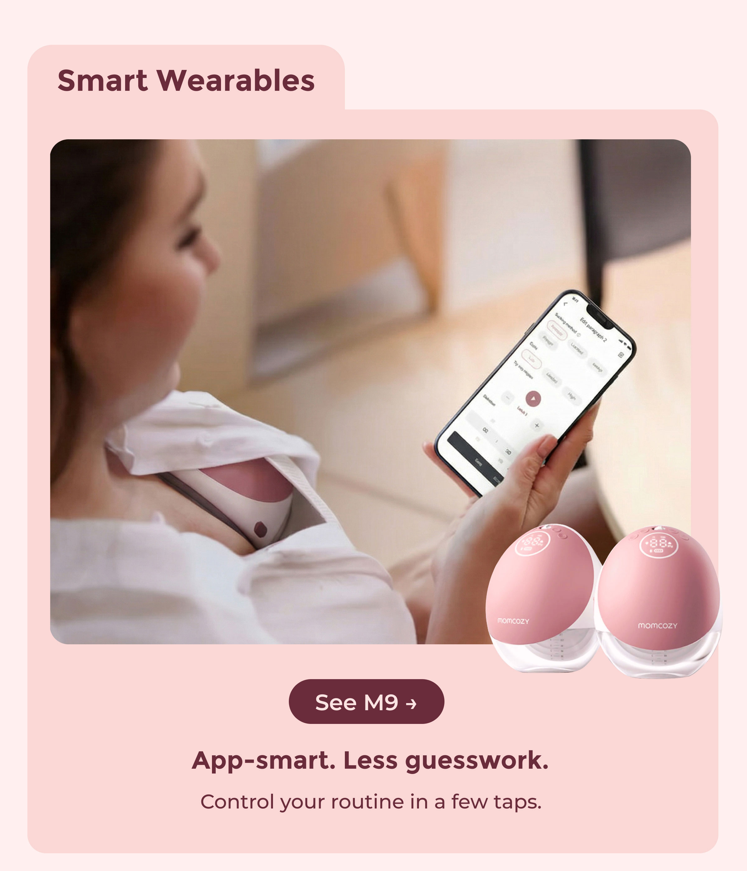 Momcozy Mobile Flow™ Hands-Free Breast Pump | M9