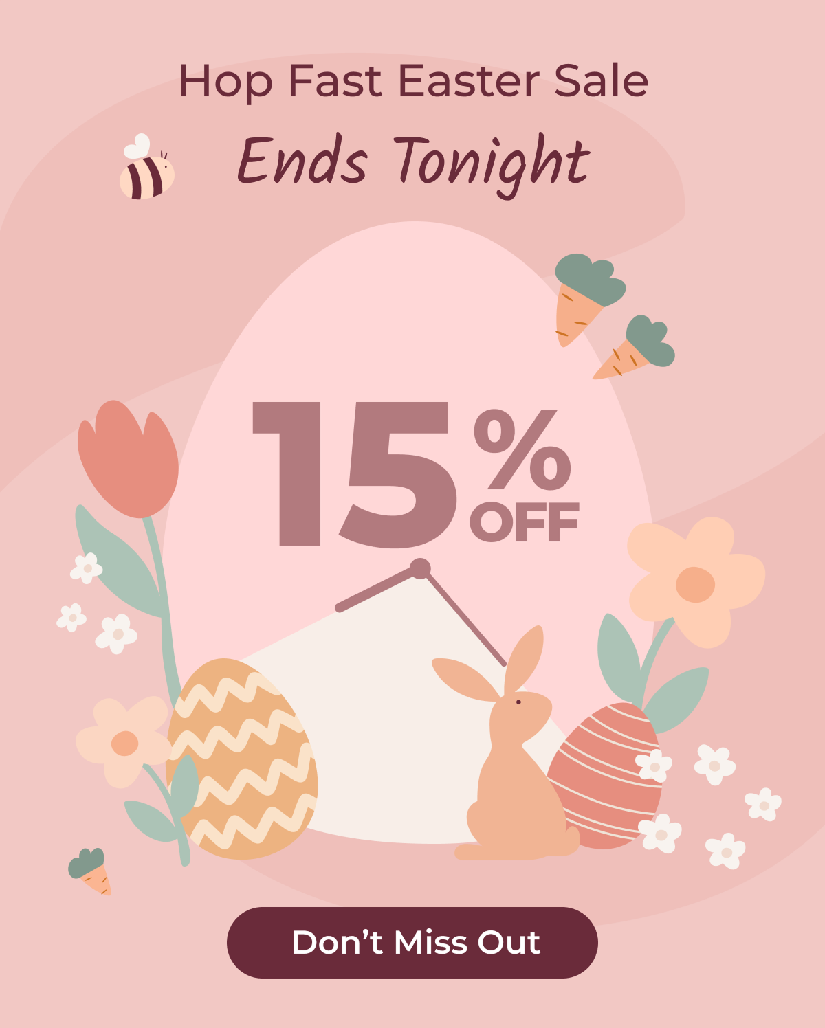 Hop Fast: Easter Sale Ends Tonight 15% Off Don’t Miss Out