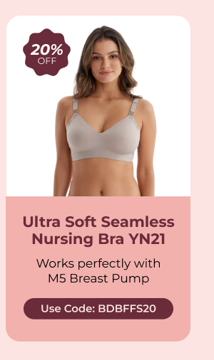 Ultra Soft Seamless Nursing Bra YN21 Works perfectly with M5 Breast Pump 20% Off Use code: BDBFFS20