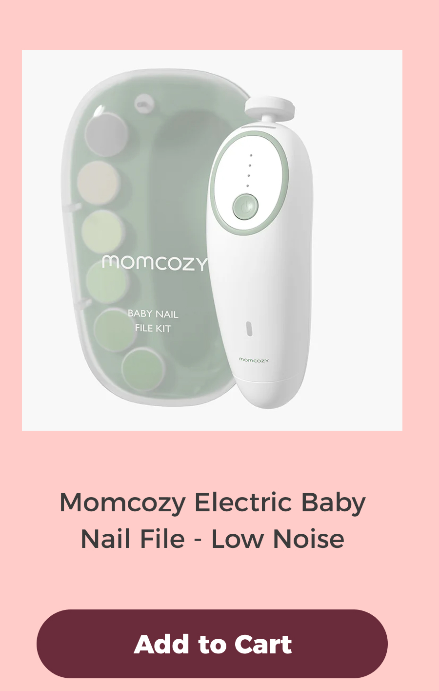 Momcozy Electric Baby Nail File - Low Noise